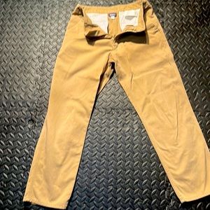Patagonia Flat Front Pants. Cotton. Tan. 32/30